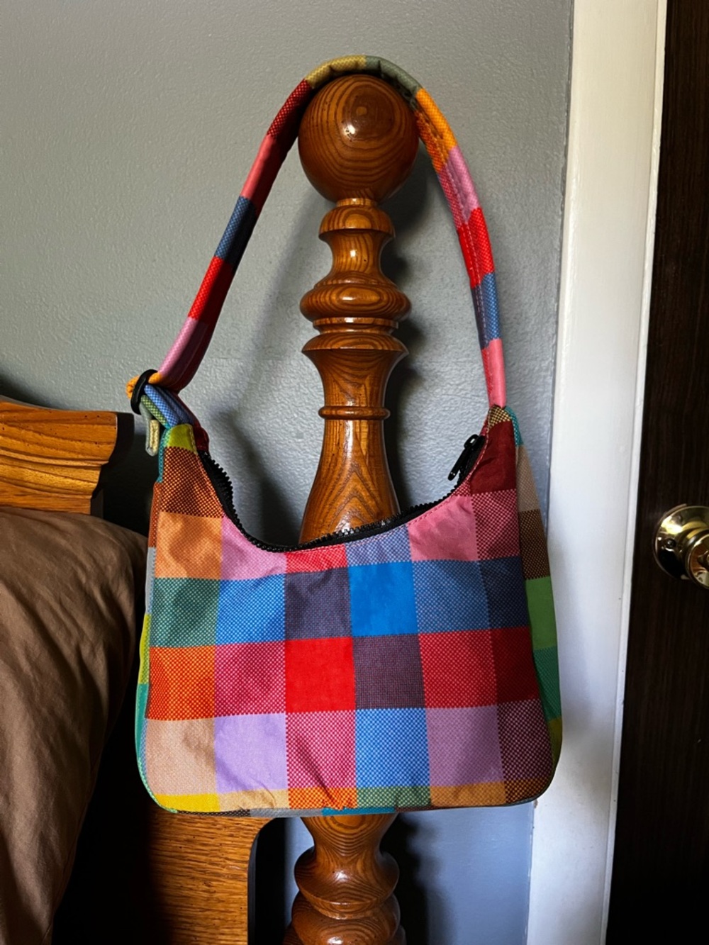 Baggu UO Madras Mini Shoulder Bag